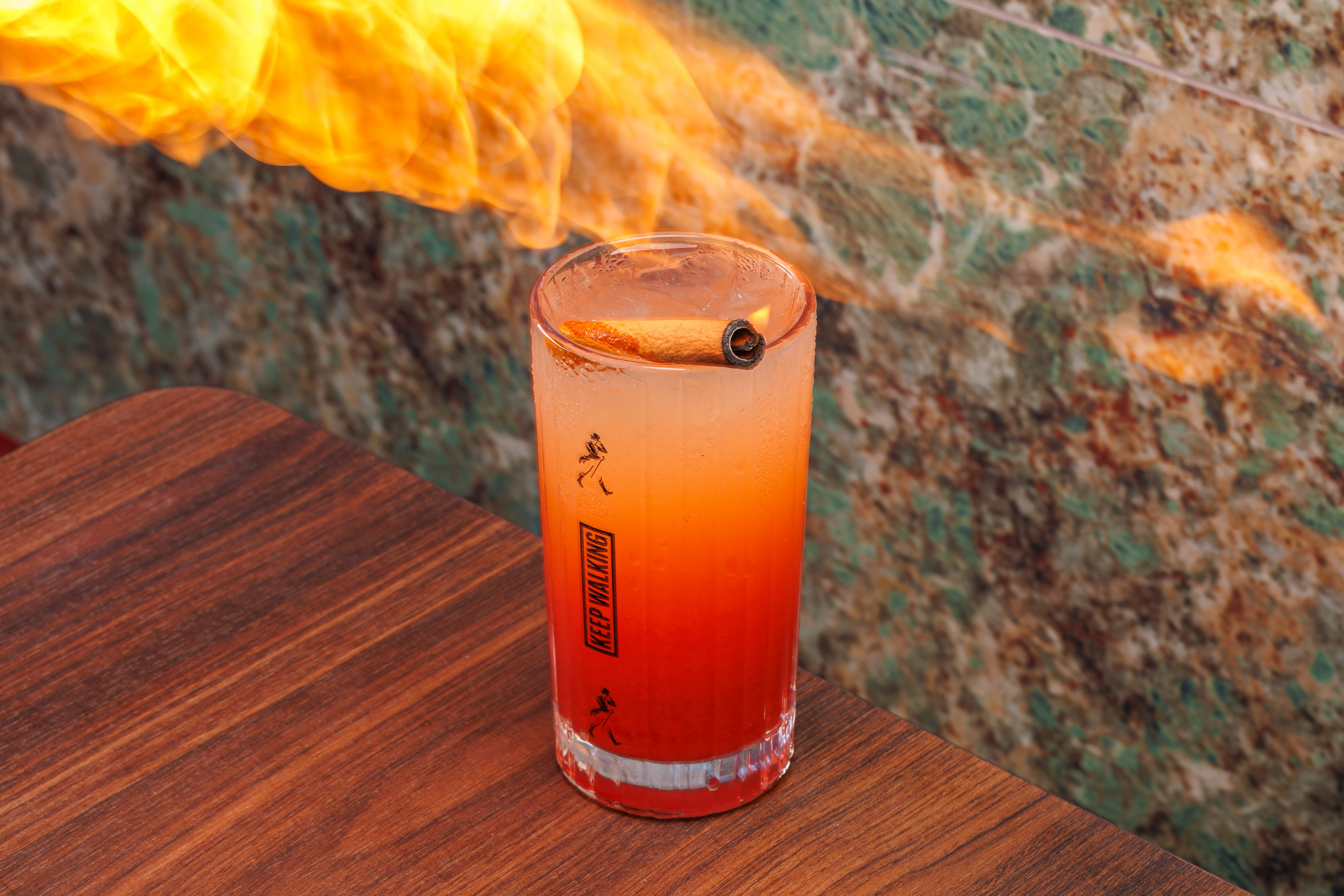 Drink preparado no Sky Rooftop Bar